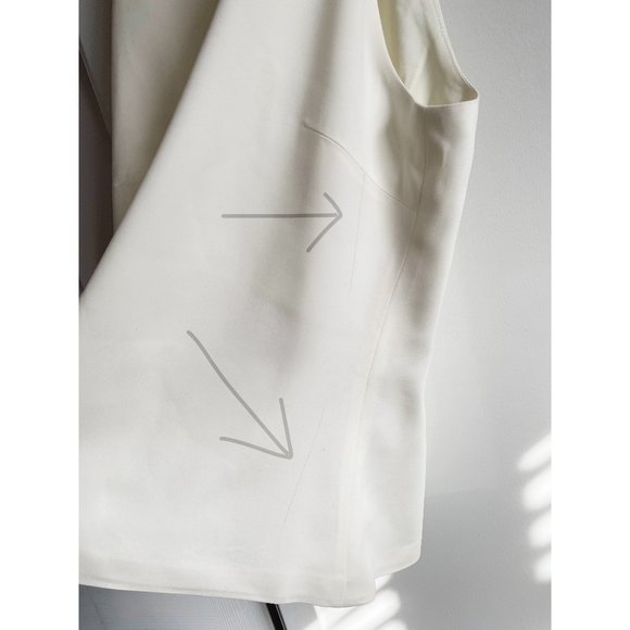 Cushnie and Ochs Ivory Crepe "Choker" top, size 8 (fits 6/8) ** AS IS ** - Picture 10 of 14